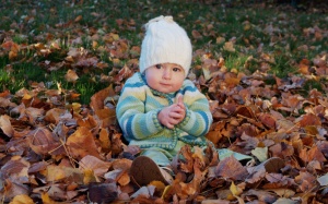 Baby_Photography_of_baby_sitting_on_Fallen_leaves_ISPC006093.jpg__www.amaderforum.com
